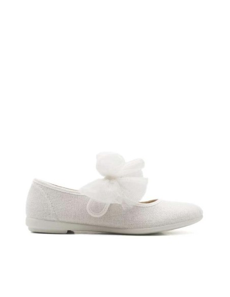 zapatos blancos de comunion niña mercedita