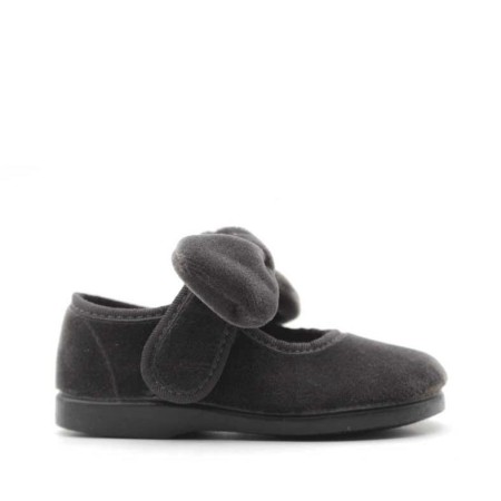 Mercedita terciopelo gris