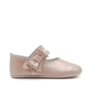 Zapatos charol rosa bebé