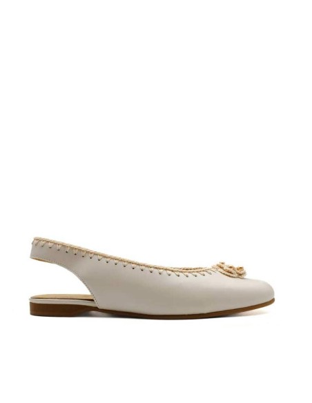 Zapatos niña comunión destalonados de piel Andanines