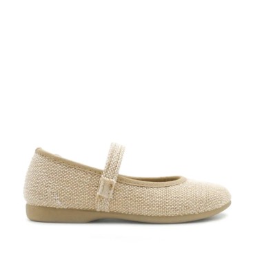 mercedita lino beige niña