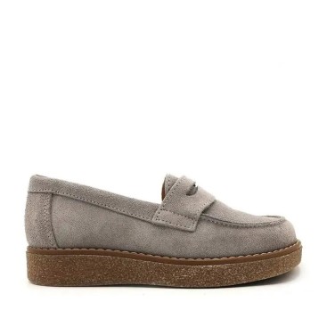 mocasines con plataforma grises para niña
