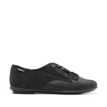 Blucher Niña brillo negro