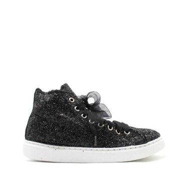 botines glitter negros de niña