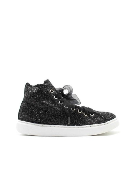 botines glitter negros de niña