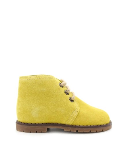 botines infantiles amarillos