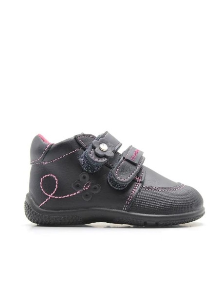 zapato abotinado bebe niña azul marino