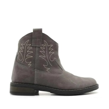 Botas Grises Piel Niña
