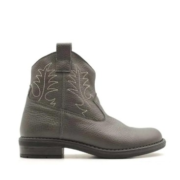 Botines Grises Niña Piel