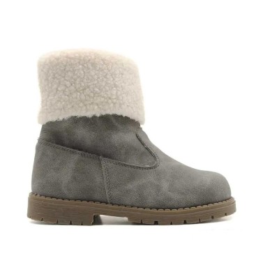 Botas niña invierno grises con borrego