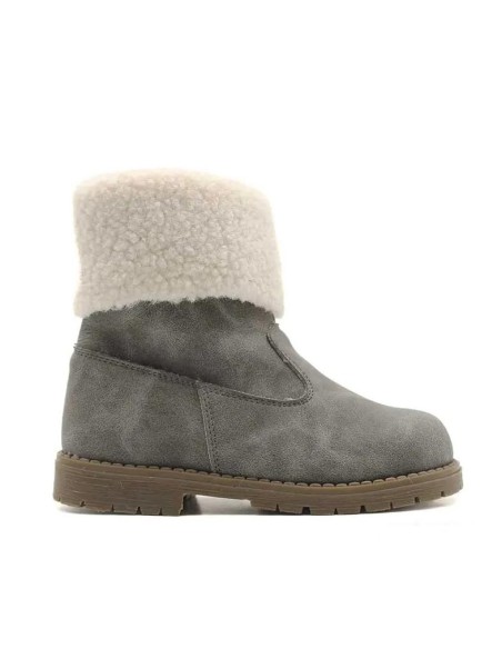 Botas niña invierno grises con borrego