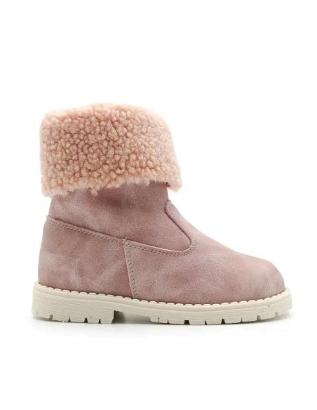 Botas borreguito rosa para niña