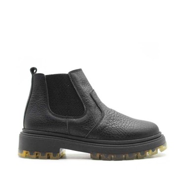Botines Chelsea Niña negro con plataforma