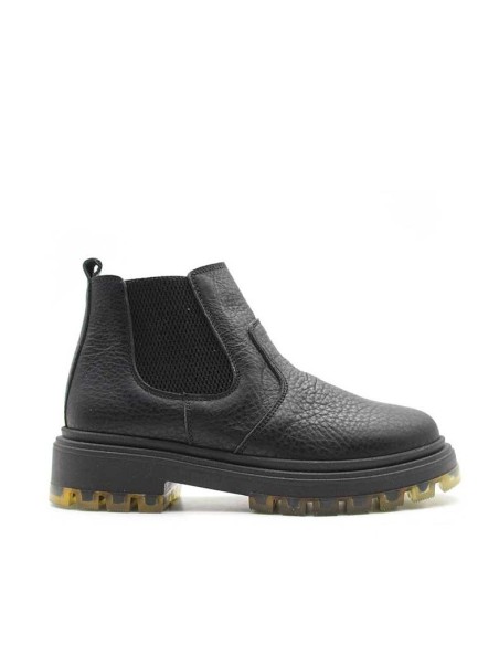 Botines Chelsea Niña negro con plataforma