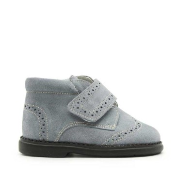 Botines oxford gris niño