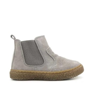 Botines niño serraje grises