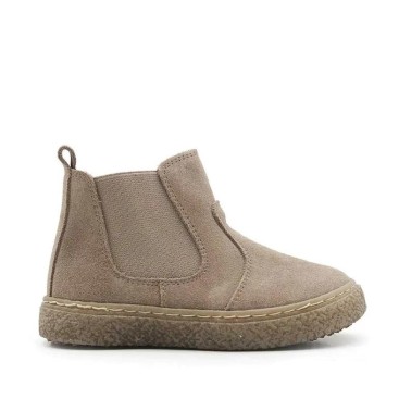 Botines niño serraje taupe