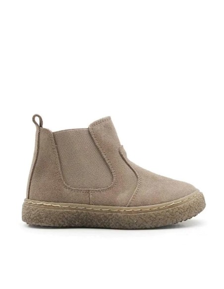 Botines niño serraje taupe