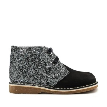 pisacacas niña negros con glitter