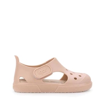 Sandalias niña goma rosa