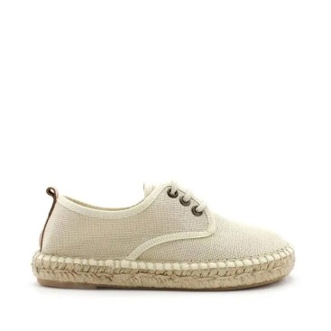 ALPARGATAS COMUNIÓN NIÑO beige de lino