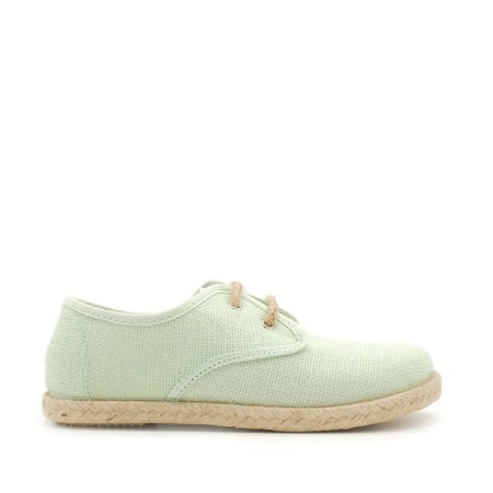 Blucher lino verde agua