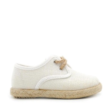 blucher lino blanco para niño