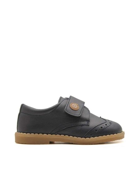 Zapatos azul marino niño piel