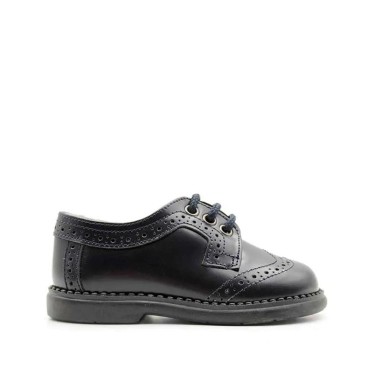 Zapatos Oxford niño piel azul marino