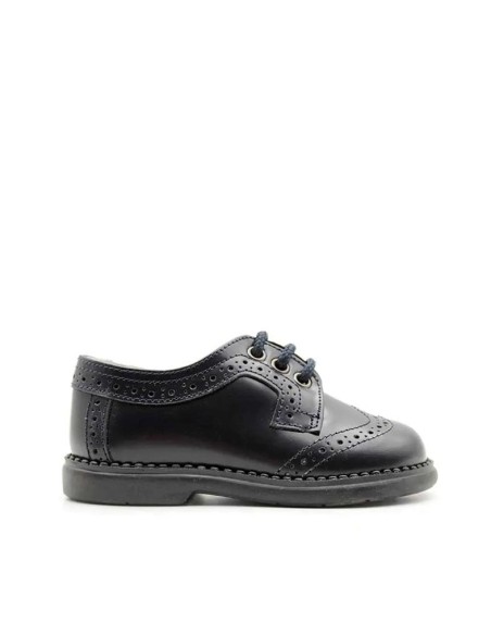 Zapatos Oxford niño piel azul marino