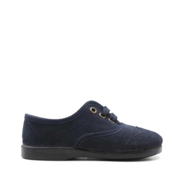 blucher marino niño textil suave