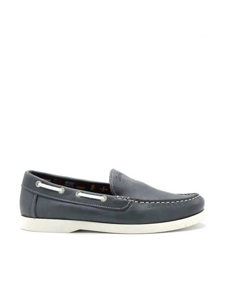 mocasines hombre de piel azul jeans