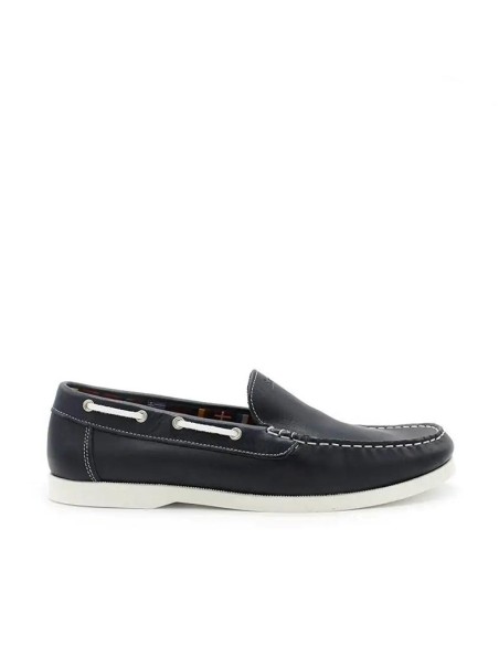 mocasines hombre azul marino de piel