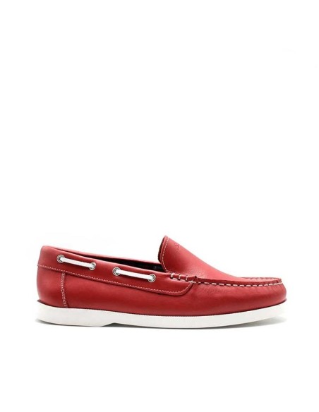 mocasines rojos hombre piel fabricacion españa lateral