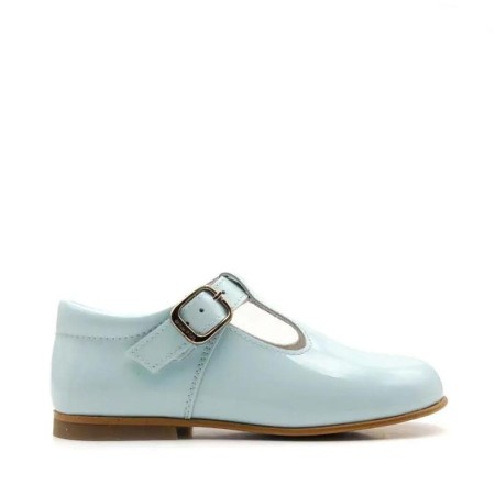 Pepitos charol celeste classic Andanines