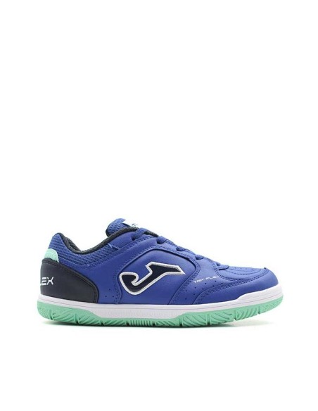 zapatillas joma fútbol sala top flex jr 2604 azul niño