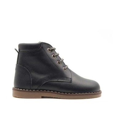 Botas niño piel azul marino