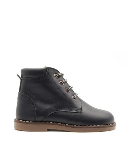 Botas niño piel azul marino