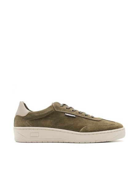 zapatilla hombre kaki serraje vista lateral