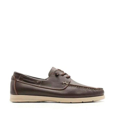 Zapato náutico marrón piel