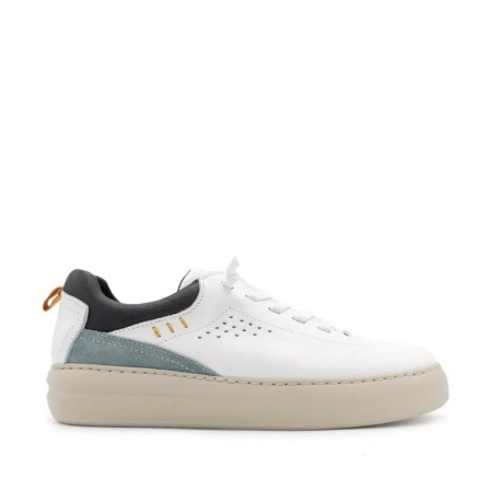 Zapato casual blanco con cordón elástico