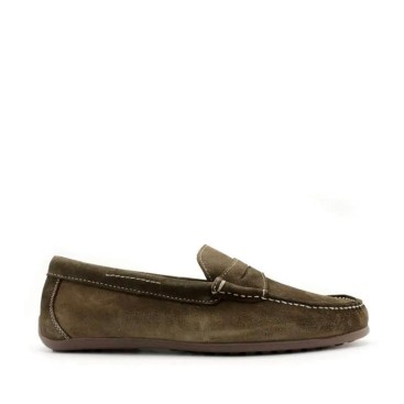 mocasines hombre verdes