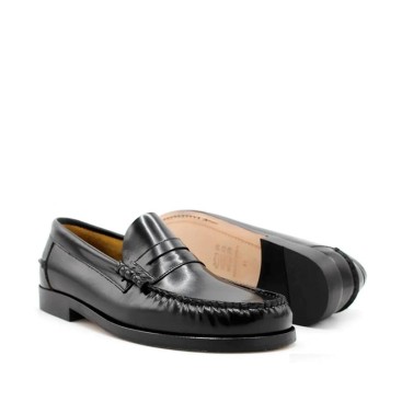 zapato cuero negro