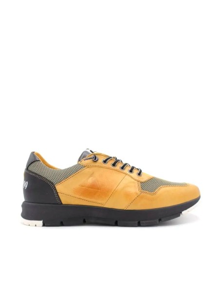 zapatillas piel hombre amarillas