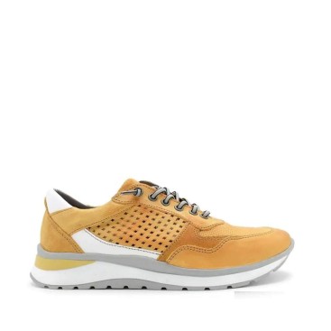 zapatillas hombre piel amarilla