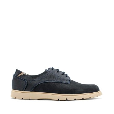 zapatos cordones hombre azul marino