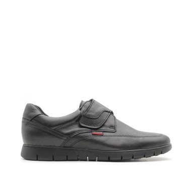 ZAPATOS HOMBRE VELCRO NEGROS