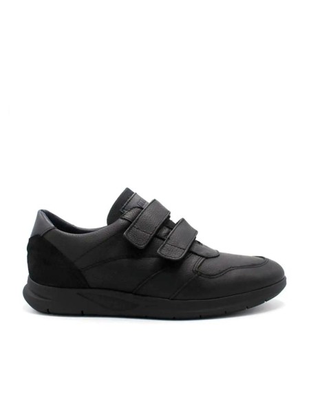 ZAPATOS HOMBRE VELCRO NEGROS