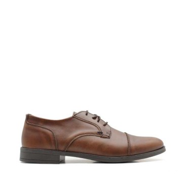 zapatos piel marron hombre​