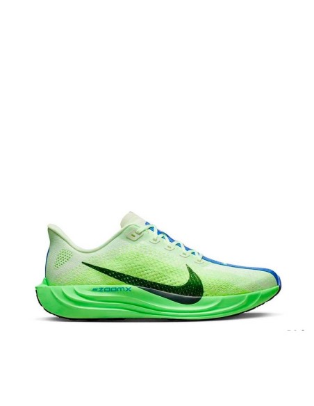 Zapatillas Nike Pegasus Plus hombre verde con espuma ZoomX vista lateral